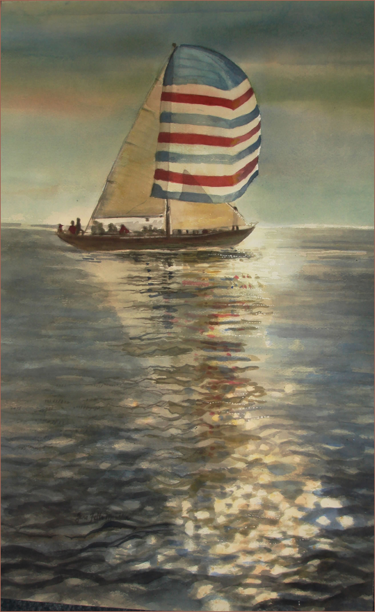 Image of W.C. Sailboat by Jane Felts Mauldin